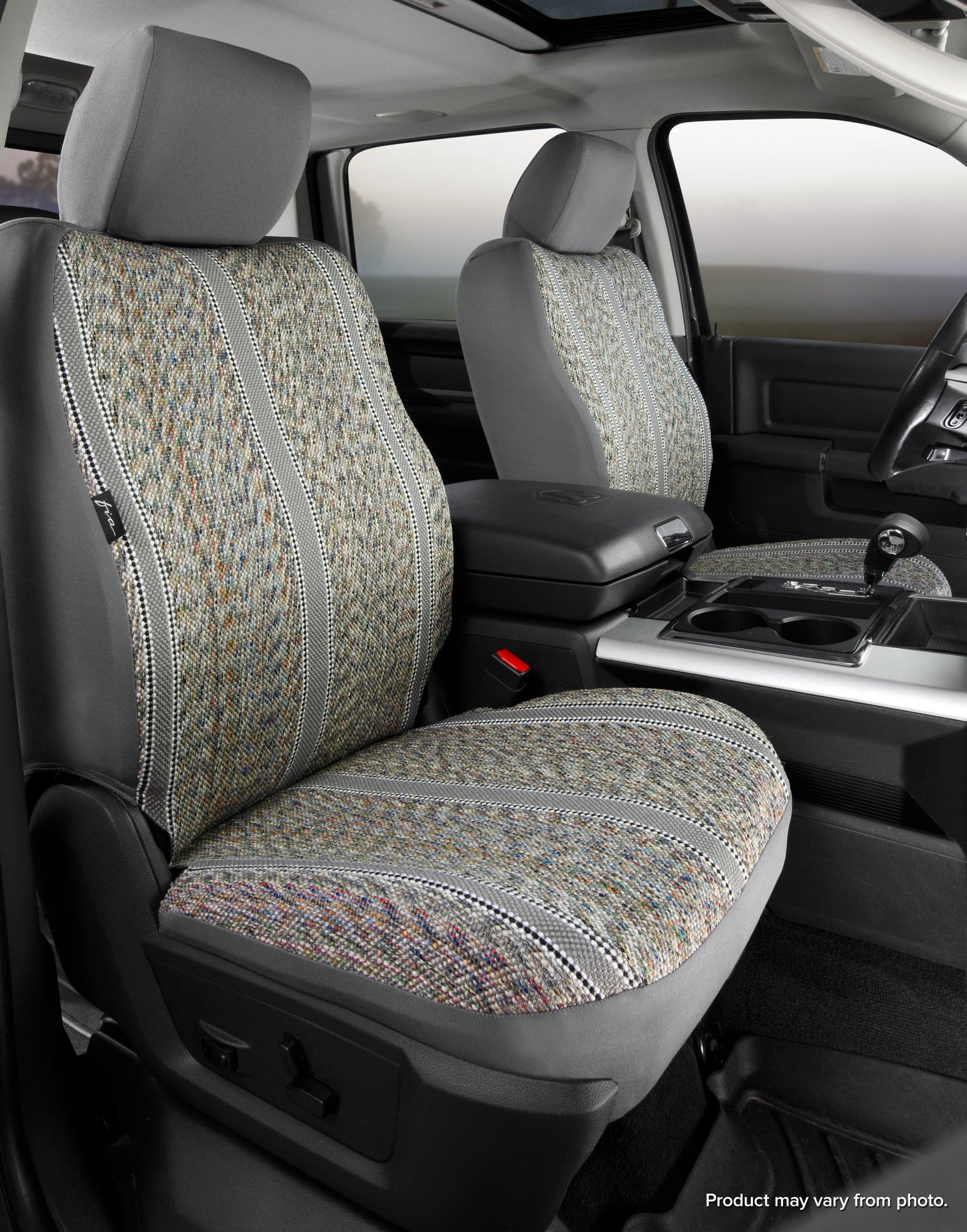 TR40 Series - Wrangler Saddleblanket Custom Fit Front Seat Cover - Gray by FIA