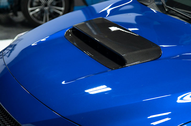 OLM LE Carbon Fiber Hood Scoop Cover - 2022+ WRX by MYX Automotive