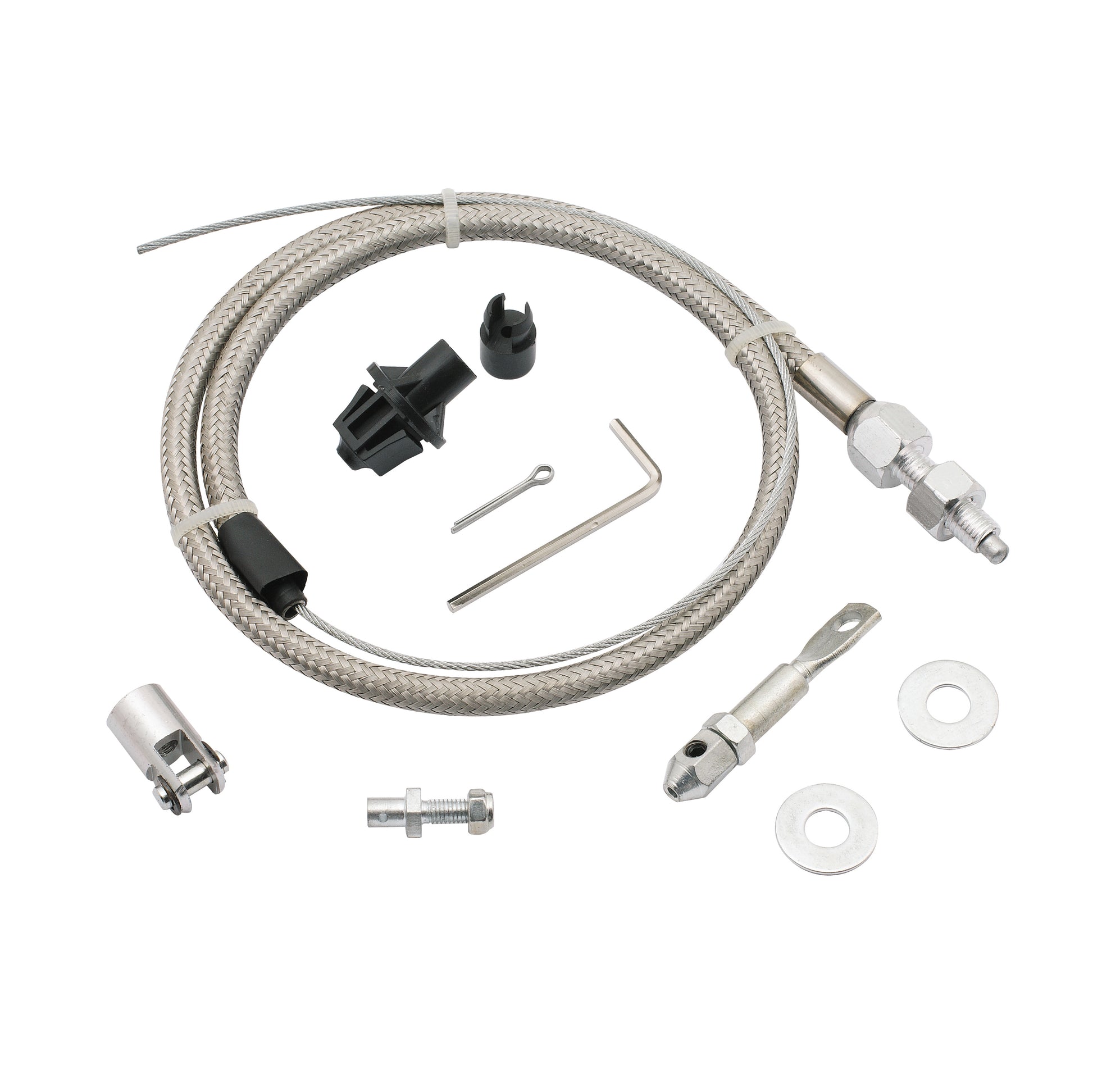 Adjustable and cuts to length. 36 Inch cable with 24 Inch sleeve. by Mr Gasket