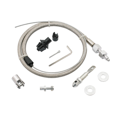 Adjustable and cuts to length. 36 Inch cable with 24 Inch sleeve. by Mr Gasket