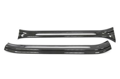 OLM LE Dry Carbon Fiber Door Sill Covers - 2015-2021 Subaru STI by OLM
