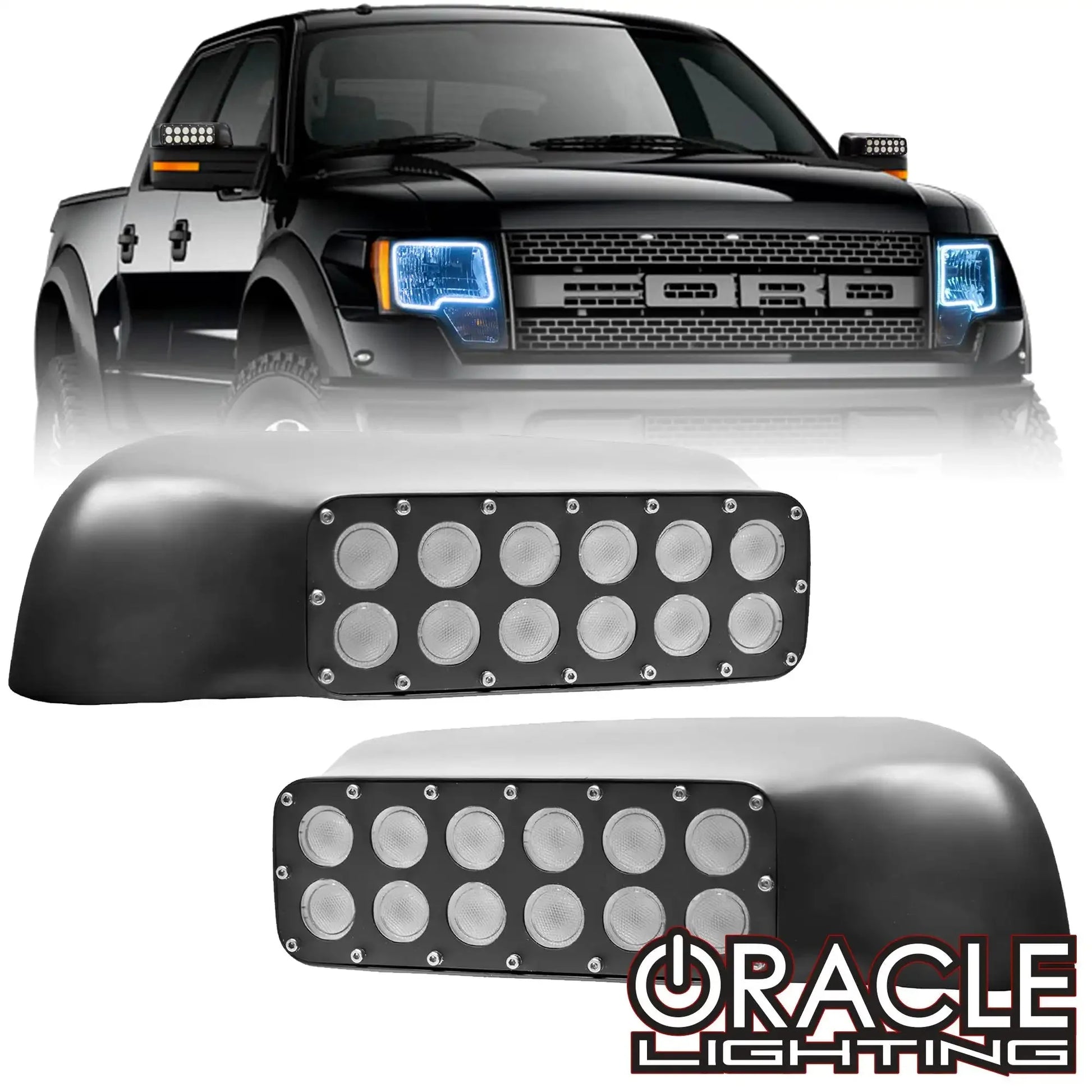 ORACLE Lighting 2009-2014 Ford F150/Raptor LED Off-Road Side Mirrors by ORACLE Lighting