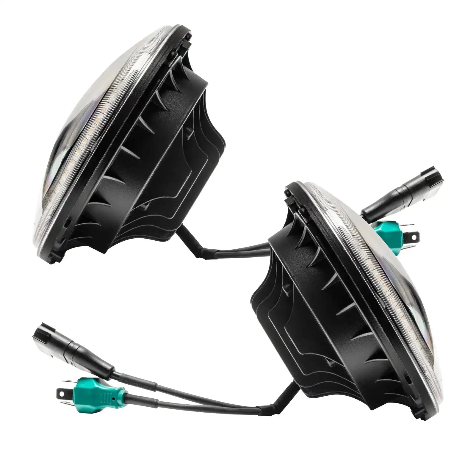 2007-2018 Jeep Wrangler JK Switchback LED Halo Headlights- DRL and Turn Signal by ORACLE Lighting