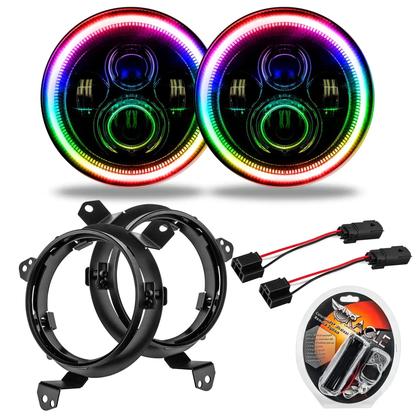 ORACLE Lighting Jeep Wrangler JL/Gladiator JT 7" High Powered LED Headlights (Pair) by ORACLE Lighting
