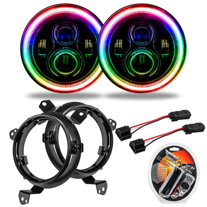 ORACLE Lighting Jeep Wrangler JL/Gladiator JT 7" High Powered LED Headlights (Pair) by ORACLE Lighting