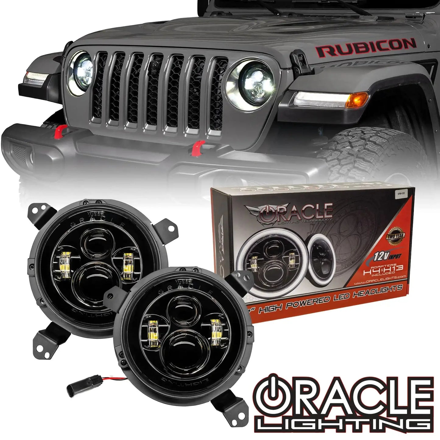 ORACLE Lighting Jeep Wrangler JL/Gladiator JT 7" High Powered LED Headlights (Pair) by ORACLE Lighting