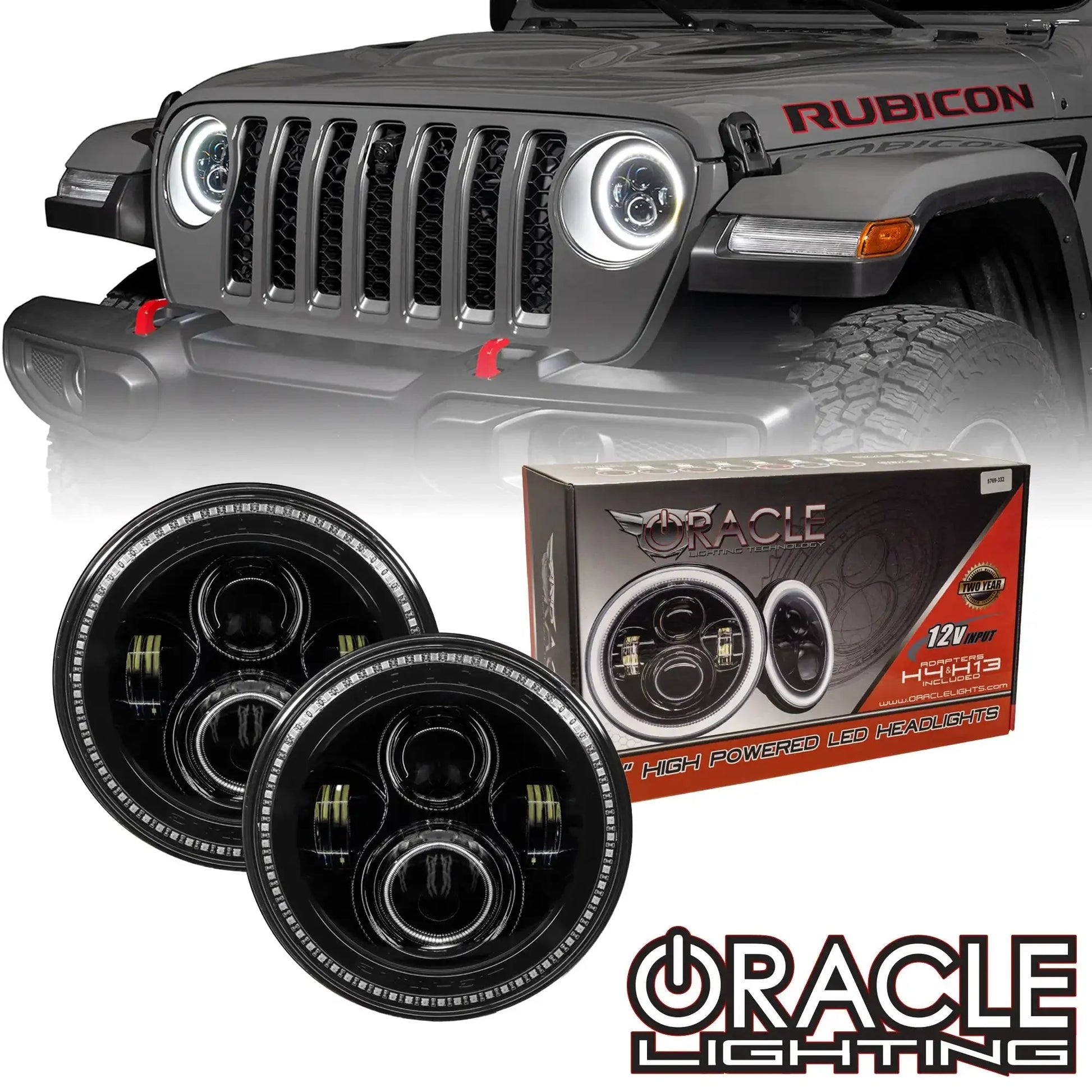 ORACLE Lighting Jeep Wrangler JL/Gladiator JT Dynamic ColorSHIFT® 7" High Powered LED Headlights (Pair) by ORACLE Lighting