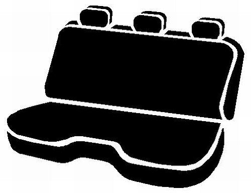 NP90 Series - Neoprene Custom Fit Rear Seat Cover- Black/Gray Center Panel by FIA