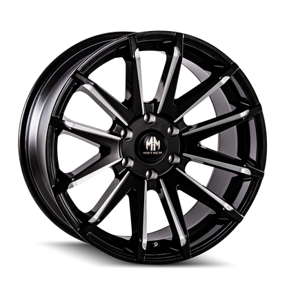 MAYHEM CROSSFIRE 8109 GLOSS BLACK MILLED 20X9.5 6-135 25MM 87.1MM by Mayhem