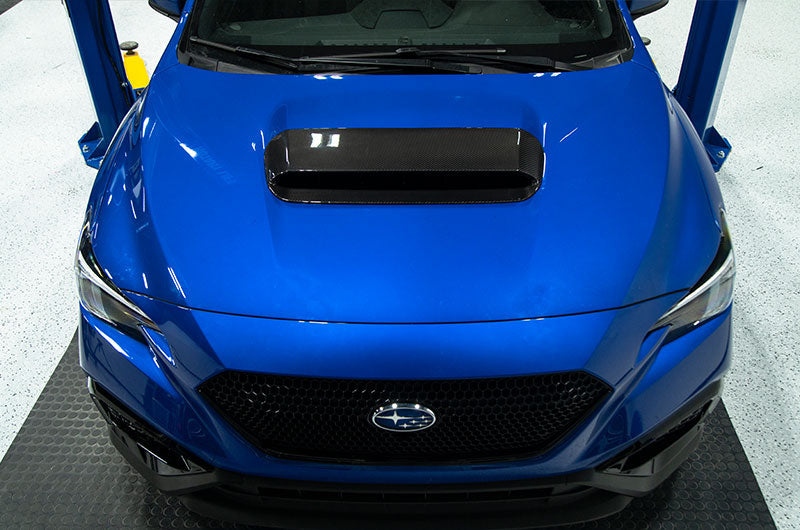 OLM LE Carbon Fiber Hood Scoop Cover - 2022+ WRX by MYX Automotive