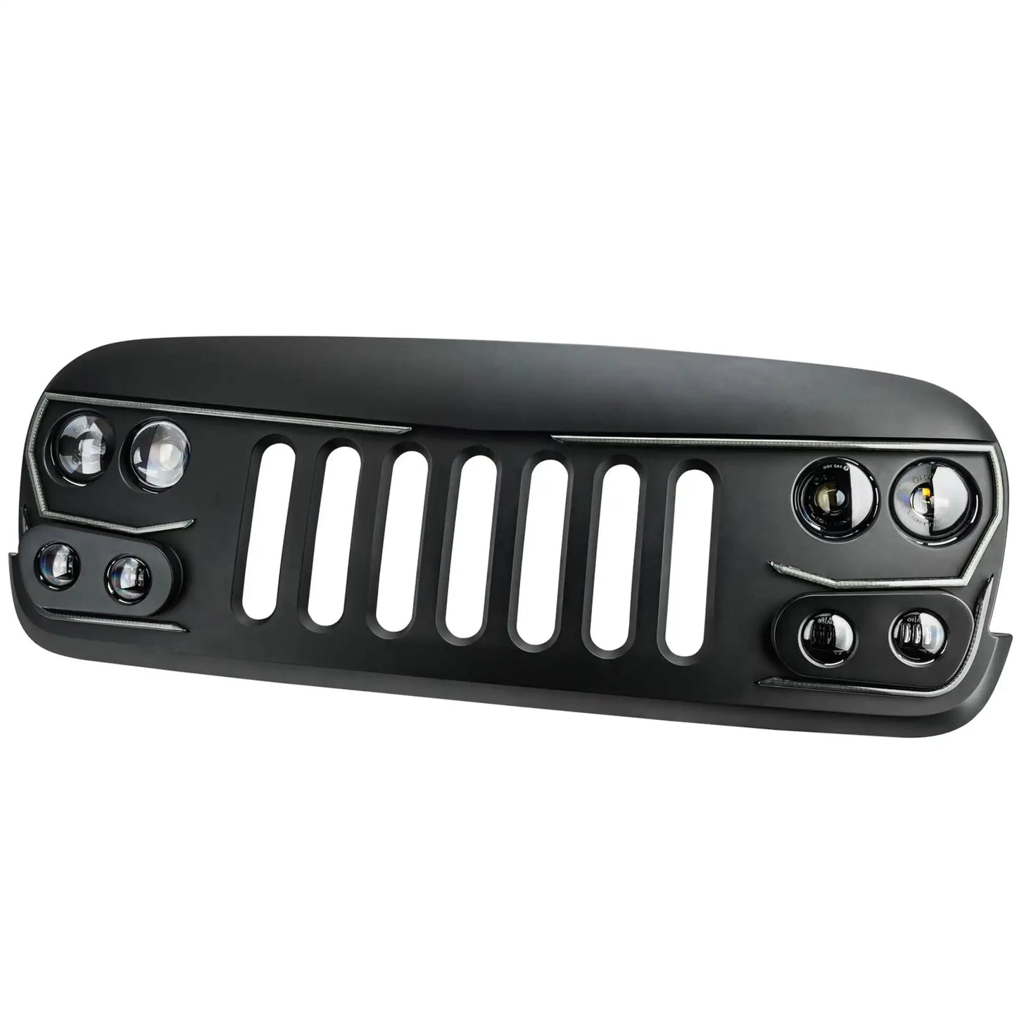 2007-2017 Jeep Wrangler JK VECTOR Pro Series II Full LED Grill - Integrated Headlights & DRL by ORACLE Lighting