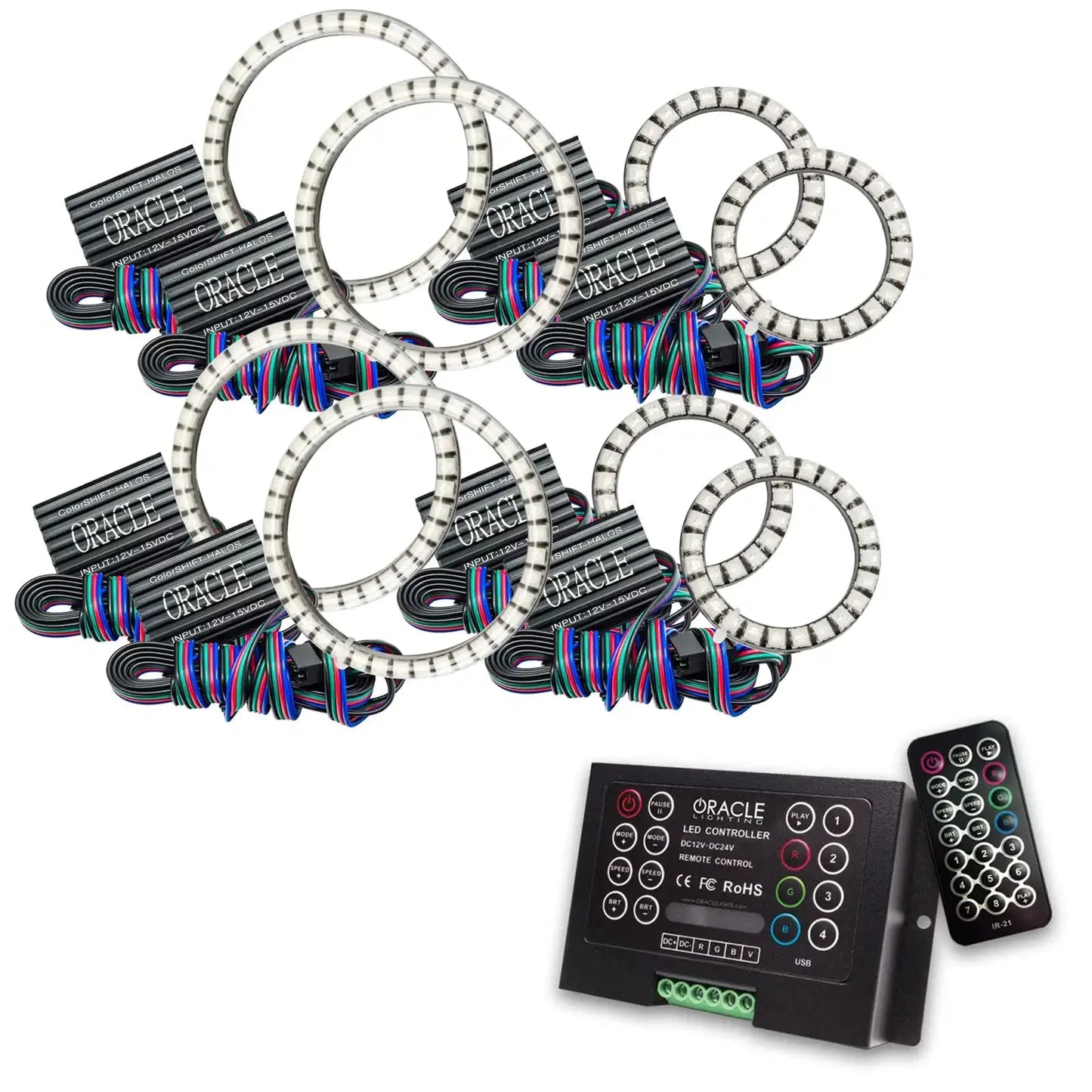 ORACLE Lighting Vector™ Series Grill LED Halo Kit - JK/JL/JT by ORACLE Lighting