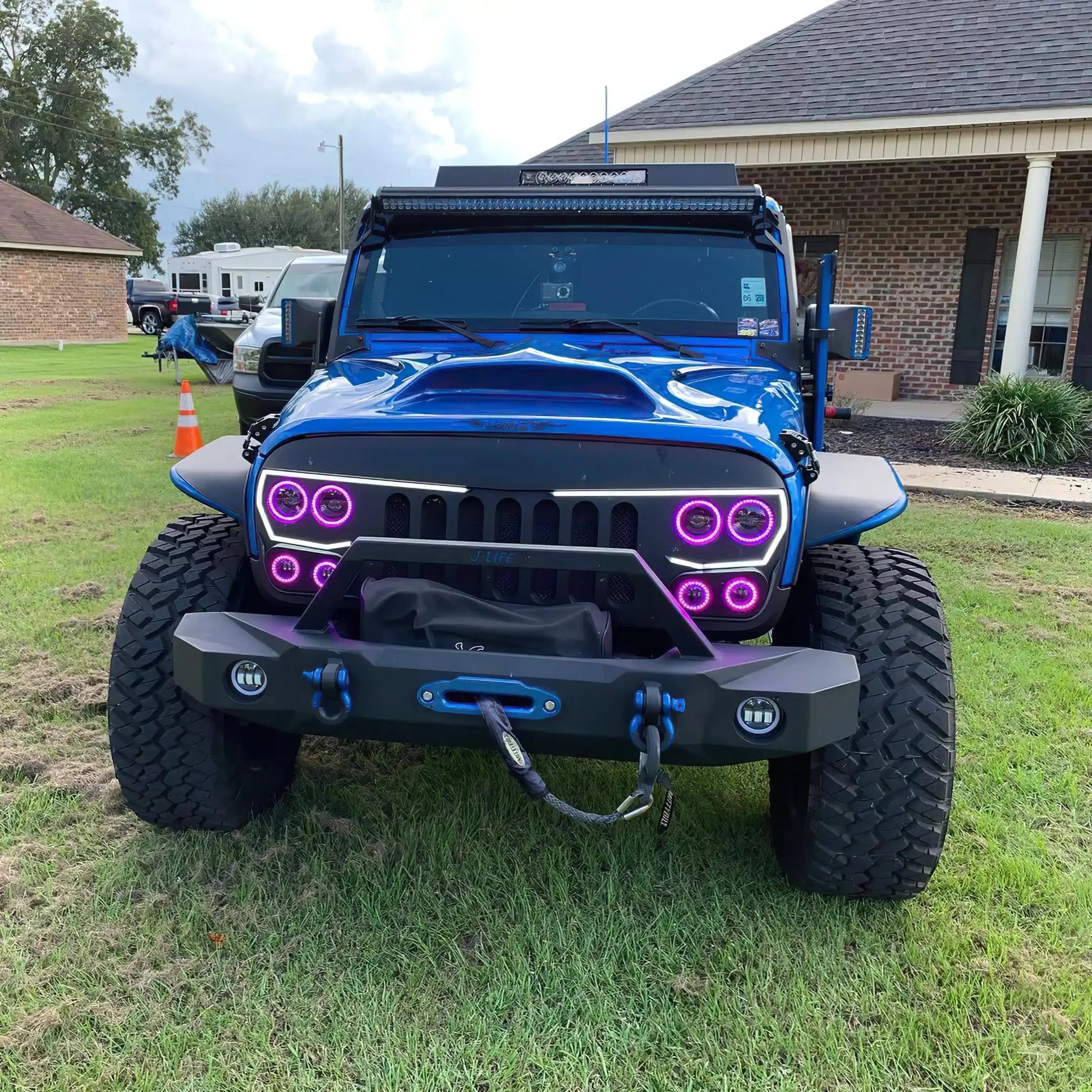 ORACLE Lighting Vector™ Series Grill LED Halo Kit - JK/JL/JT by ORACLE Lighting