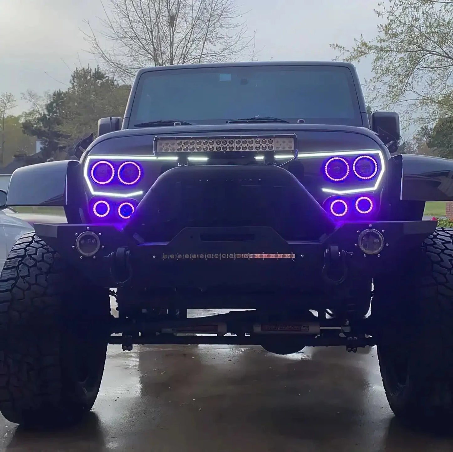ORACLE Lighting Vector™ Series Grill LED Halo Kit - JK/JL/JT by ORACLE Lighting