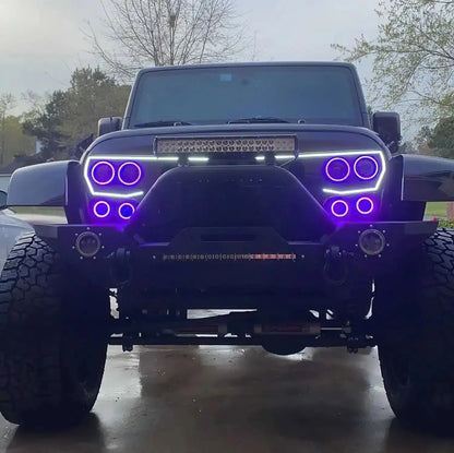 ORACLE Lighting Vector™ Series Grill LED Halo Kit - JK/JL/JT by ORACLE Lighting