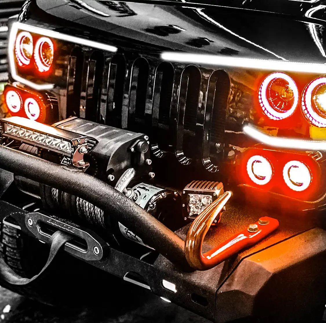 ORACLE Lighting Vector™ Series Grill LED Halo Kit - JK/JL/JT by ORACLE Lighting