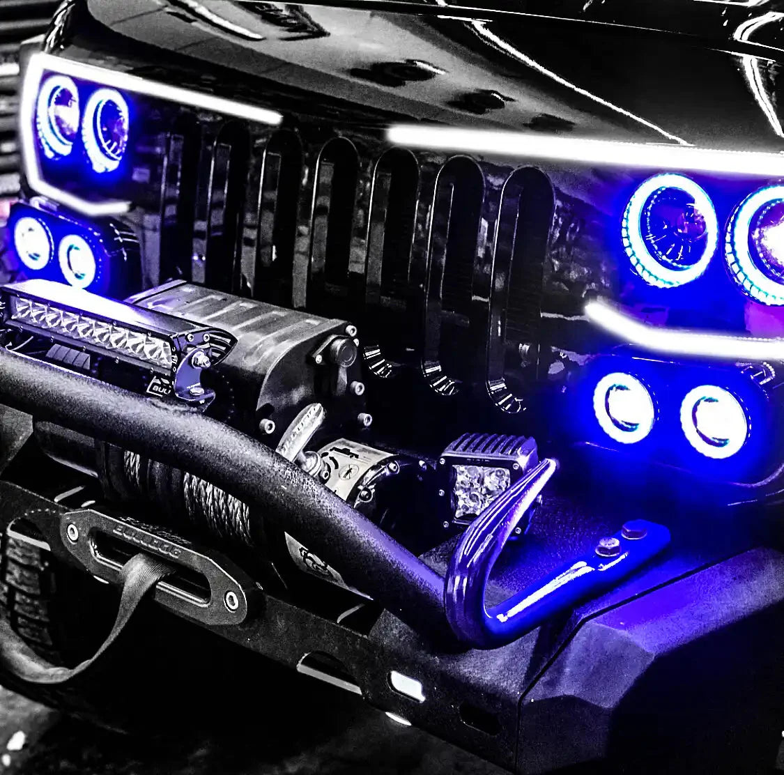 ORACLE Lighting Vector™ Series Grill LED Halo Kit - JK/JL/JT by ORACLE Lighting