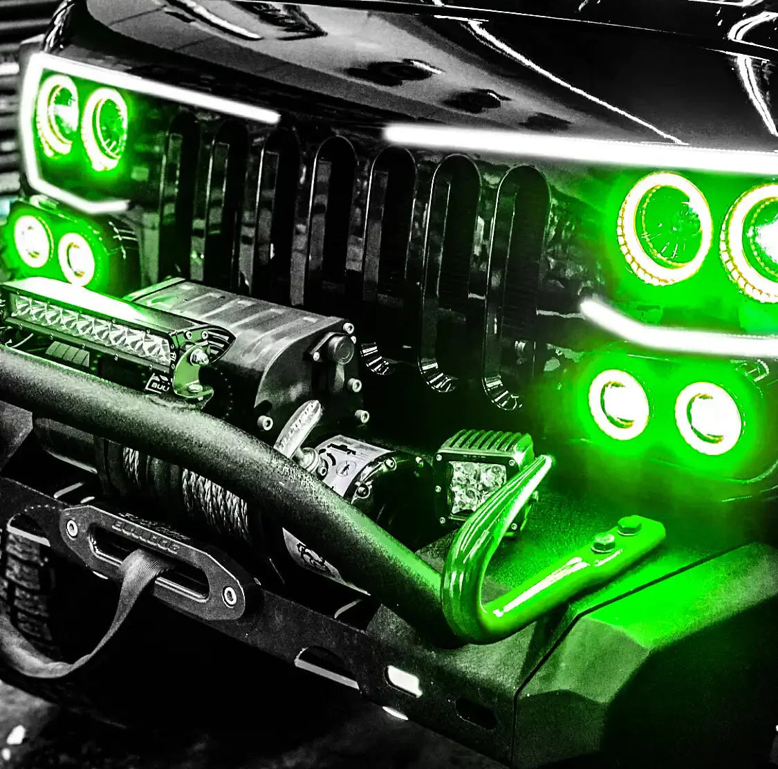 ORACLE Lighting Vector™ Series Grill LED Halo Kit - JK/JL/JT by ORACLE Lighting