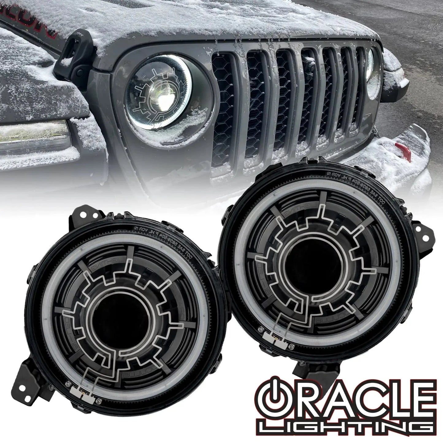 ORACLE Lighting Oculus™ Bi-LED Projector Headlights for Jeep Wrangler JL/Gladiator JT- Heated Lens by ORACLE Lighting