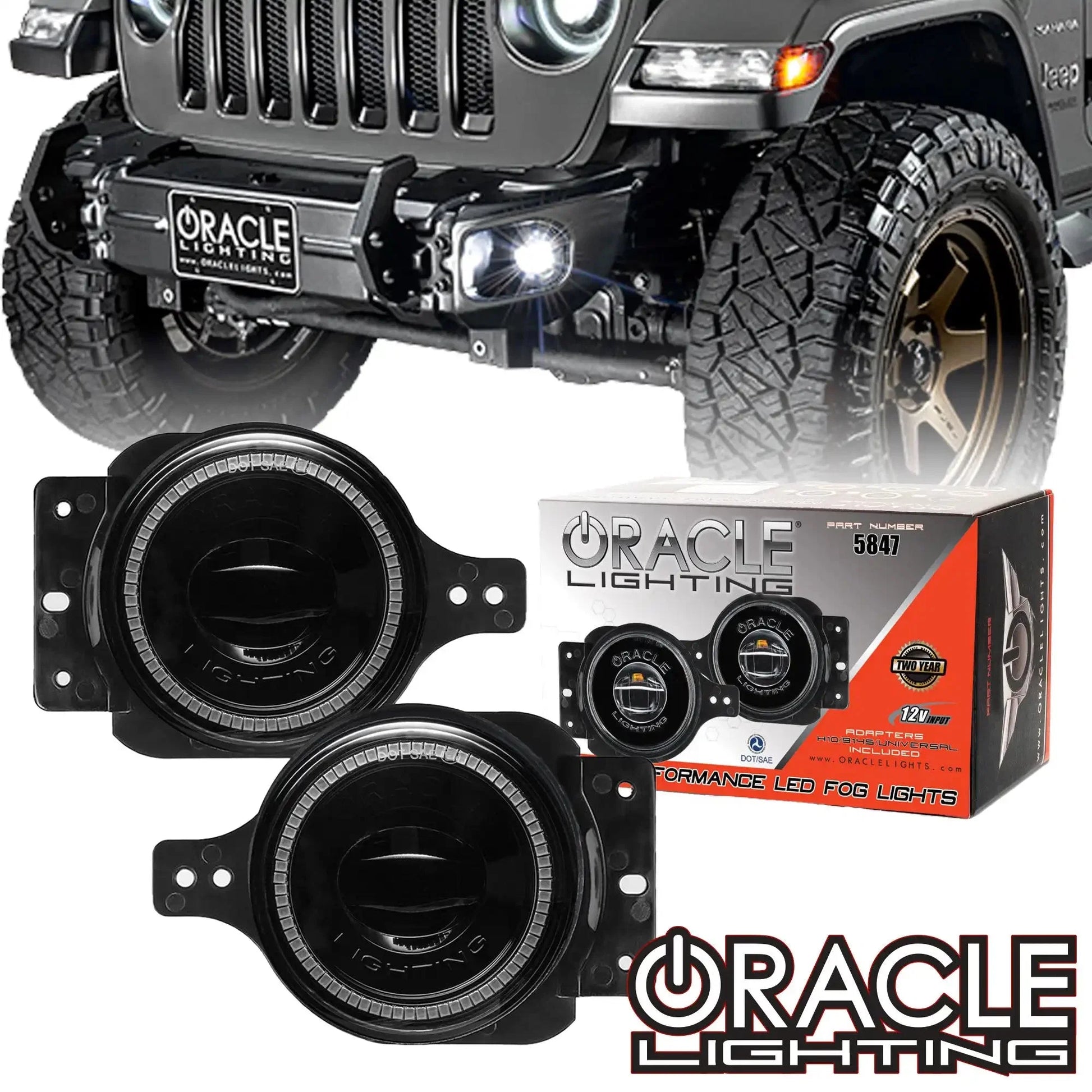 ORACLE Lighting Jeep Wrangler JL & Gladiator JT SPORT High Performance 20W LED Fog Lights by ORACLE Lighting