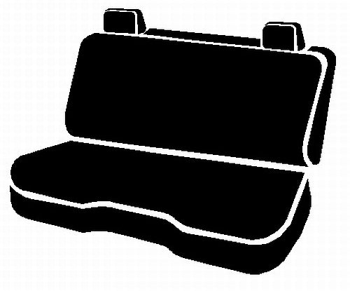 SL60 Series - Leatherlite Simulated Leather Custom Fit Rear Seat Cover- Black by FIA