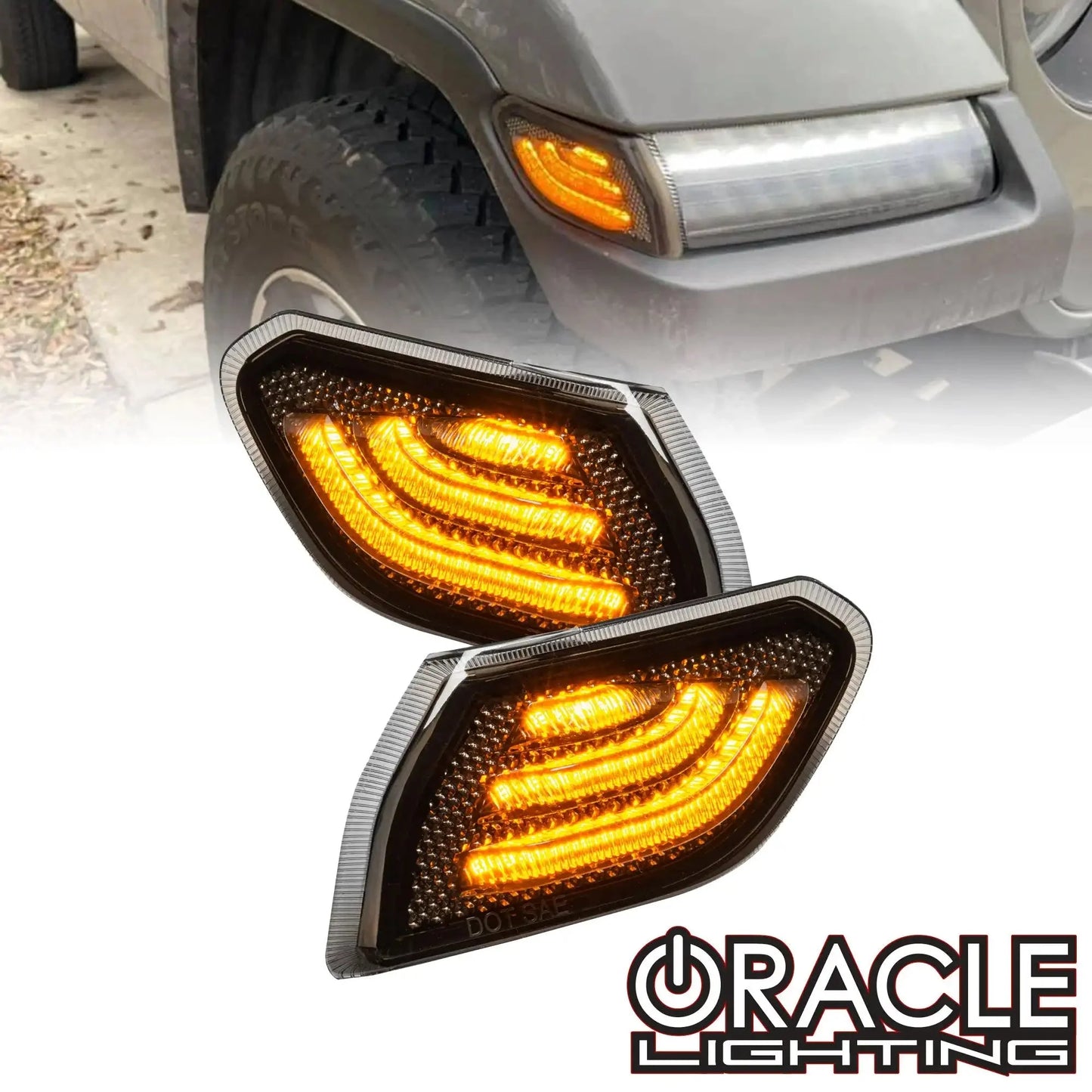 ORACLE Lighting Jeep Wrangler JL/ Gladiator JT "Smoked Lens" LED Front Sidemarkers by ORACLE Lighting