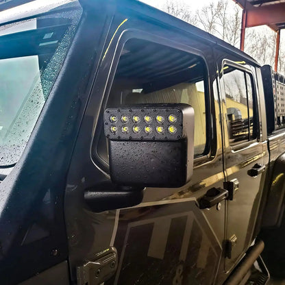 LED Off-Road Side Mirrors for Jeep Wrangler JL / Gladiator JT by ORACLE Lighting