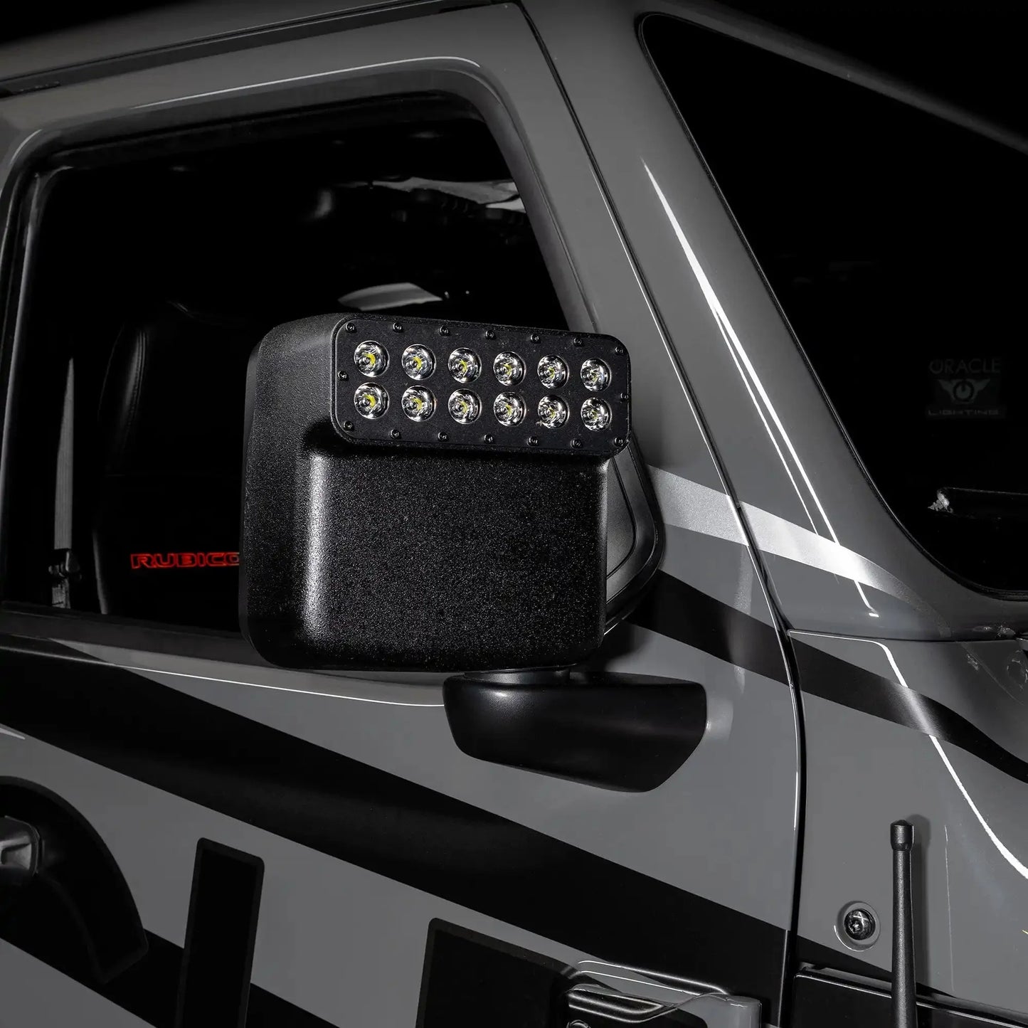 LED Off-Road Side Mirrors for Jeep Wrangler JL / Gladiator JT by ORACLE Lighting