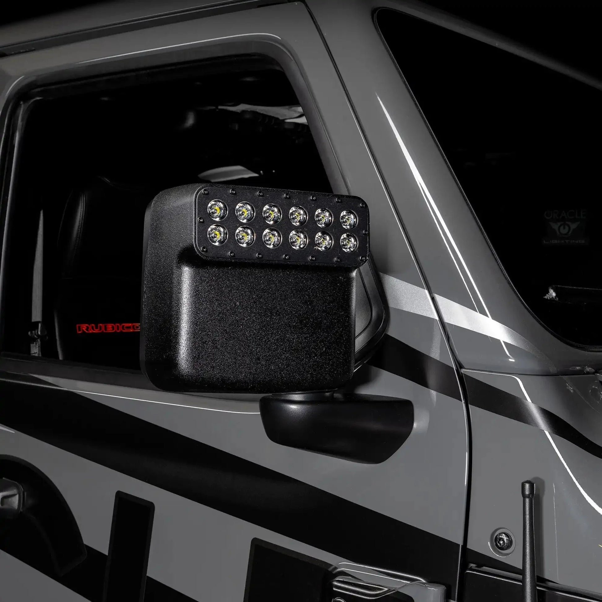 LED Off-Road Side Mirrors for Jeep Wrangler JL / Gladiator JT by ORACLE Lighting