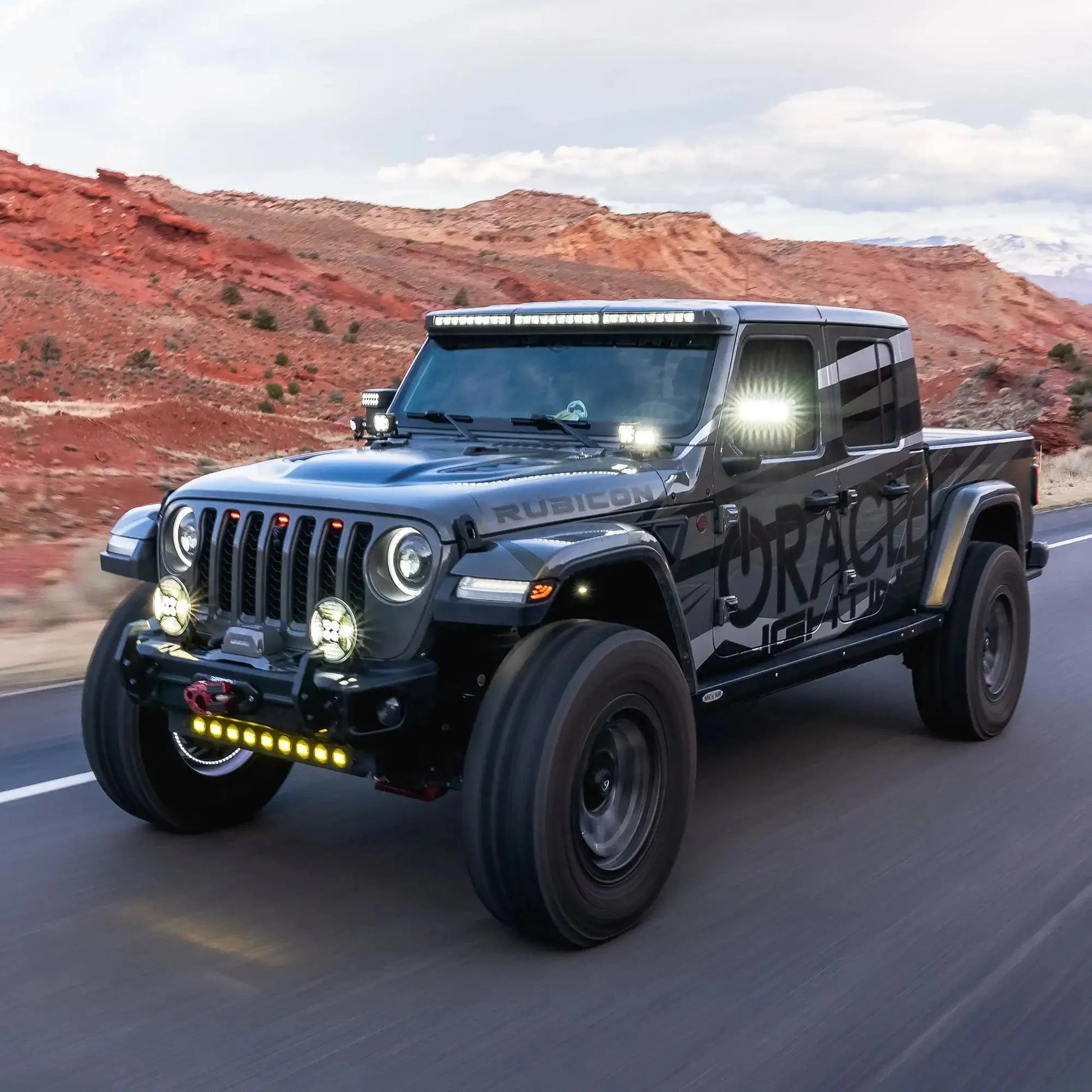 LED Off-Road Side Mirrors for Jeep Wrangler JL / Gladiator JT by ORACLE Lighting