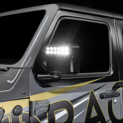 LED Off-Road Side Mirrors for Jeep Wrangler JL / Gladiator JT by ORACLE Lighting