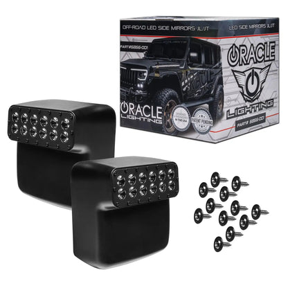 LED Off-Road Side Mirrors for Jeep Wrangler JL / Gladiator JT by ORACLE Lighting