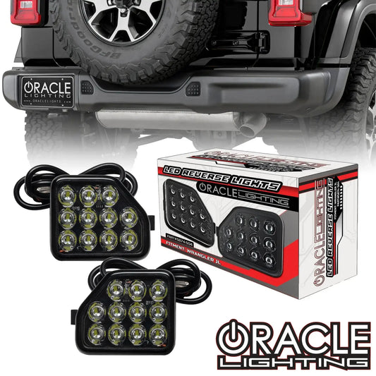 2018-2025 Jeep Wrangler JL LED Bumper Reverse Lights - 1000 Lumen High-Output Upgrade by ORACLE Lighting