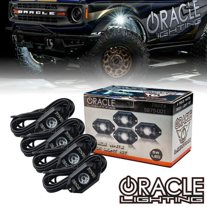 ORACLE Lighting White Underbody Wheel Well Rock Light Kit - 4 Piece by ORACLE Lighting