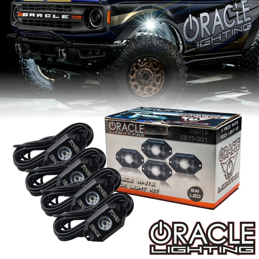 ORACLE Lighting White Underbody Wheel Well Rock Light Kit - 4 Piece by ORACLE Lighting