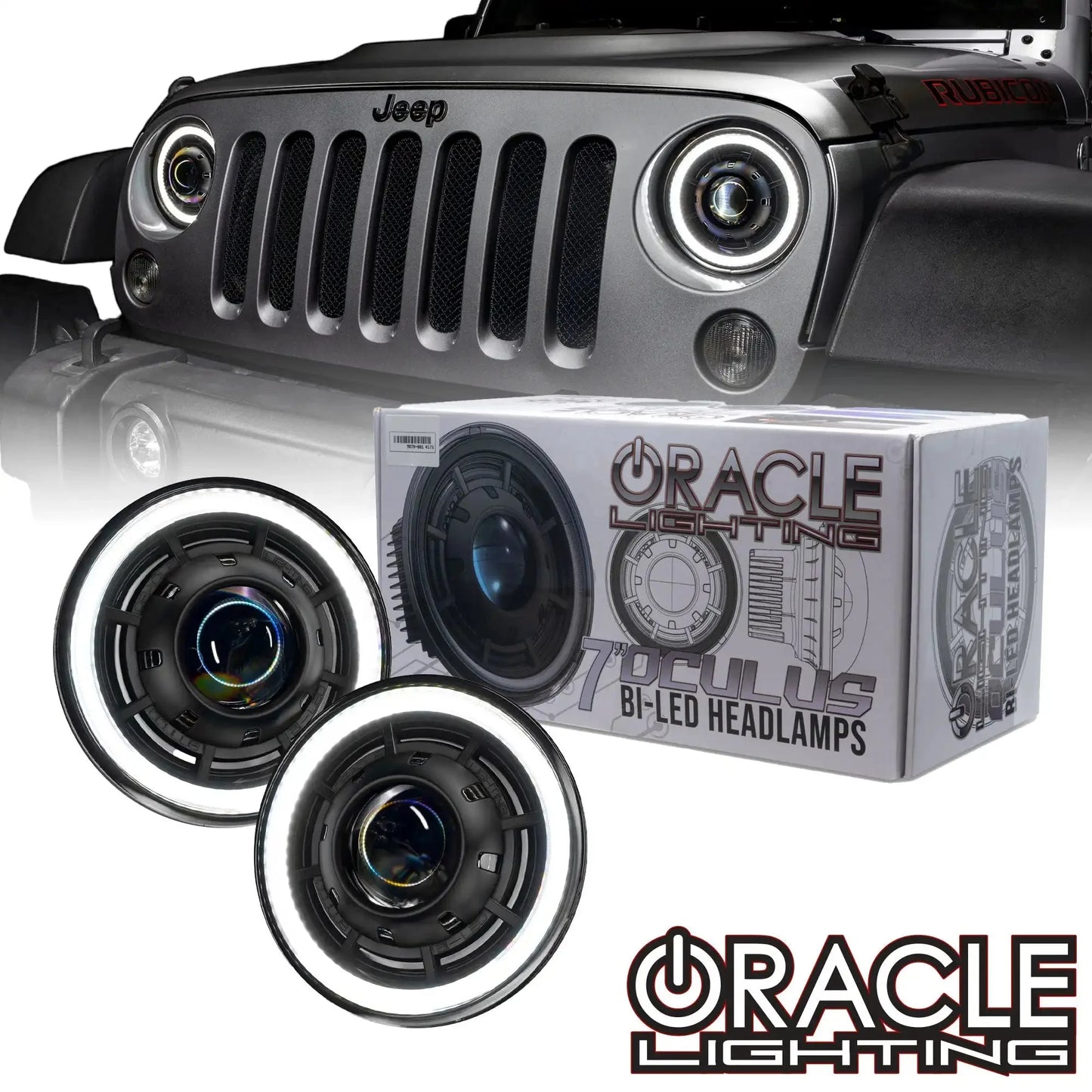 ORACLE Lighting Oculus™ 7" Bi-LED Projector Headlights for Jeep Wrangler JK by ORACLE Lighting