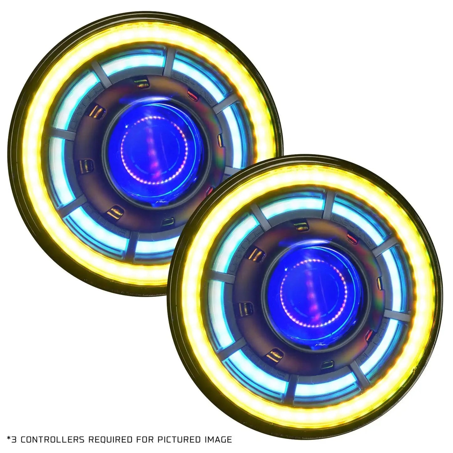 ORACLE Lighting Oculus™ 7" ColorSHIFT Bi-LED Projector Headlights for Jeep Wrangler JK by ORACLE Lighting
