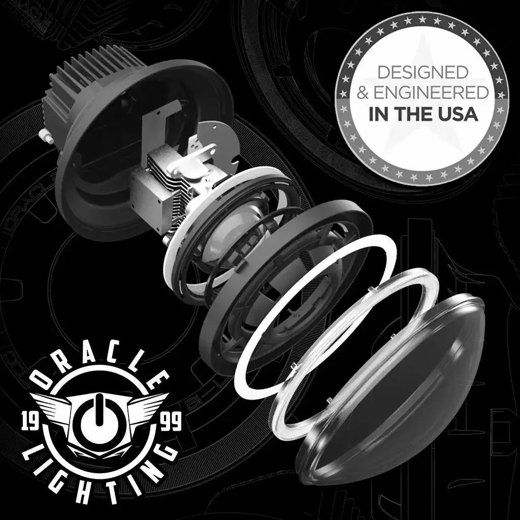 ORACLE Lighting Oculus™ 7" Switchback Bi-LED Projector Headlights for Jeep Wrangler JK by ORACLE Lighting