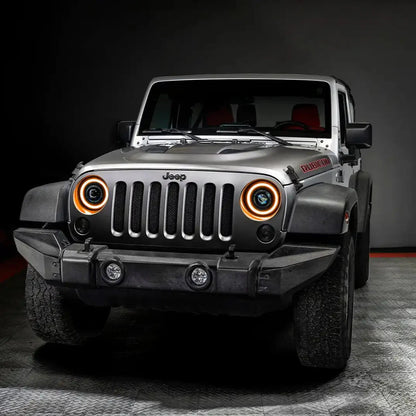 ORACLE Lighting Oculus™ 7" Switchback Bi-LED Projector Headlights for Jeep Wrangler JK by ORACLE Lighting