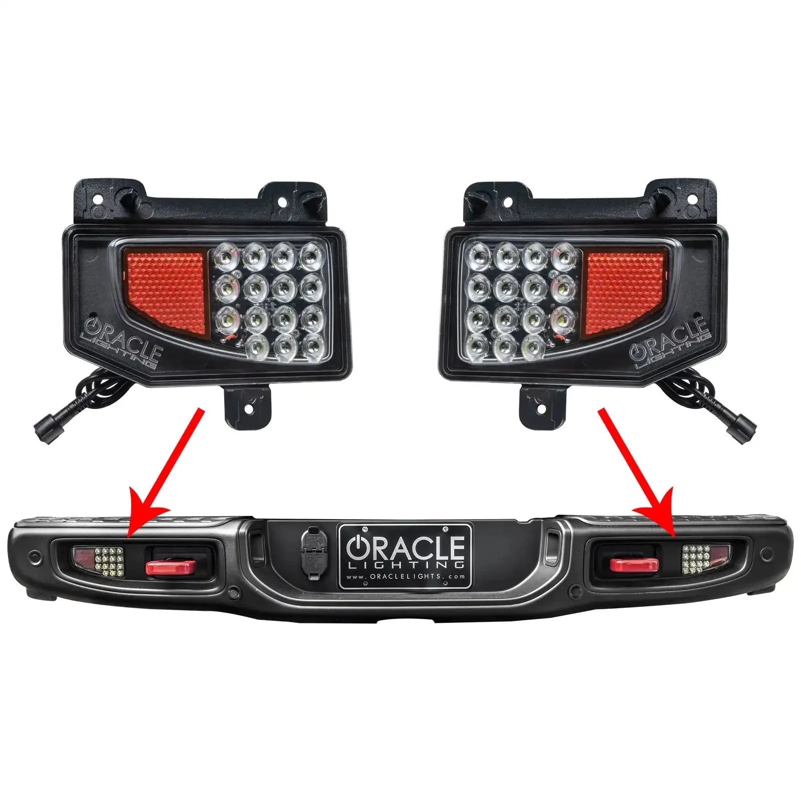 2020-2025 Jeep Gladiator JT Rear Bumper LED Reverse Lights | 1,500 Lumens by ORACLE Lighting