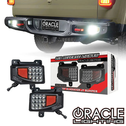 2020-2025 Jeep Gladiator JT Rear Bumper LED Reverse Lights | 1,500 Lumens by ORACLE Lighting