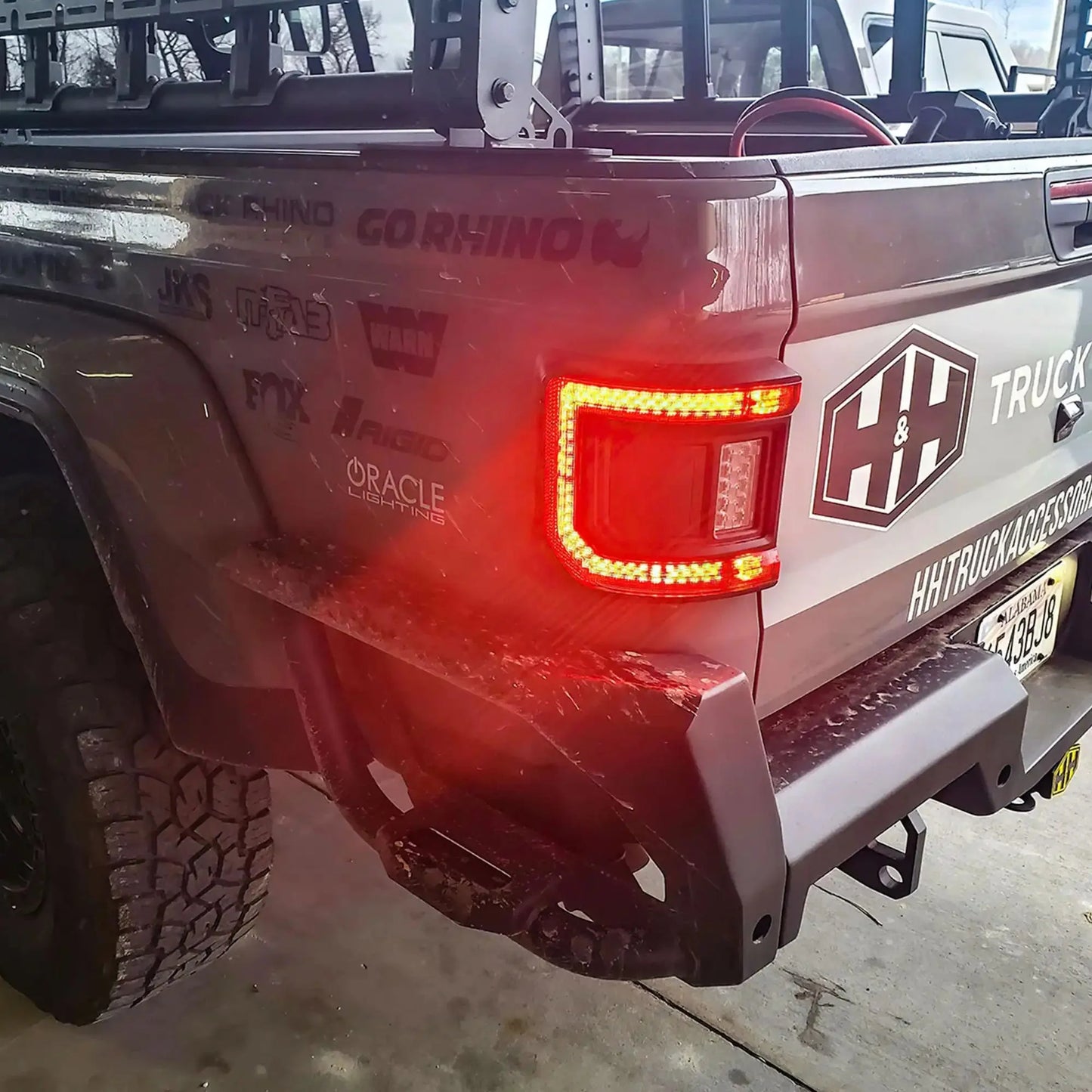 V2 | Flush Mount LED Tail Lights for Jeep Gladiator JT | Low-Profile | Plug-and-Play by ORACLE Lighting