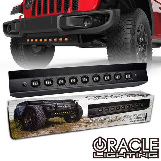 ORACLE Lighting Skid Plate with Integrated LED Emitters for Jeep Wrangler JL and Gladiator JT by ORACLE Lighting