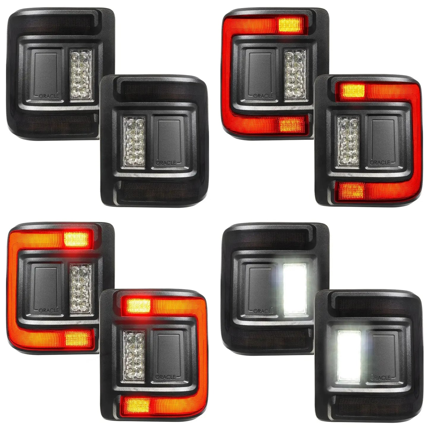 V2 | Flush Mount LED Tail Lights for Jeep Wrangler JL | Low-Profile | Plug-and-Play by ORACLE Lighting