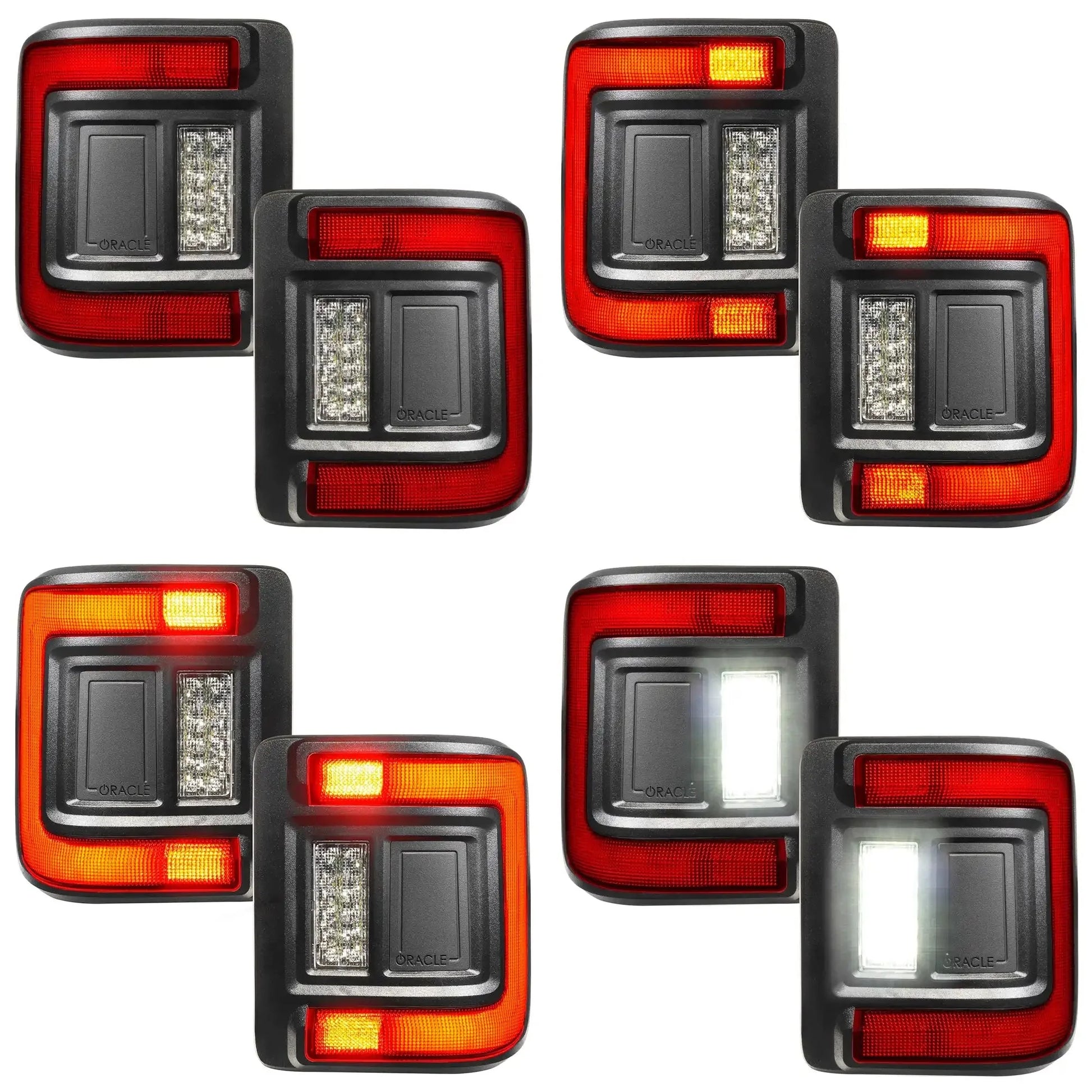 V2 | Flush Mount LED Tail Lights for Jeep Wrangler JL | Low-Profile | Plug-and-Play by ORACLE Lighting