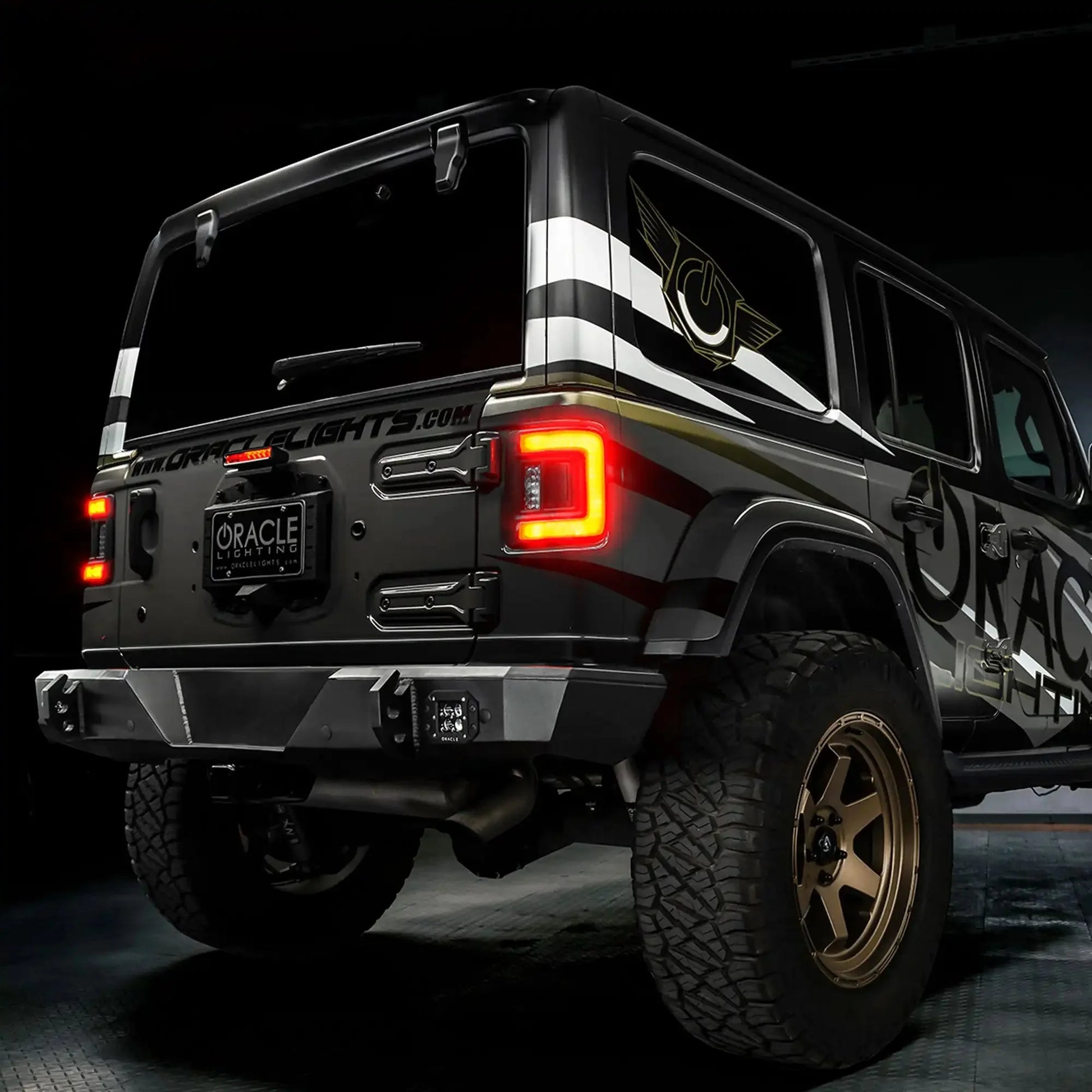 V2 | Flush Mount LED Tail Lights for Jeep Wrangler JL | Low-Profile | Plug-and-Play by ORACLE Lighting
