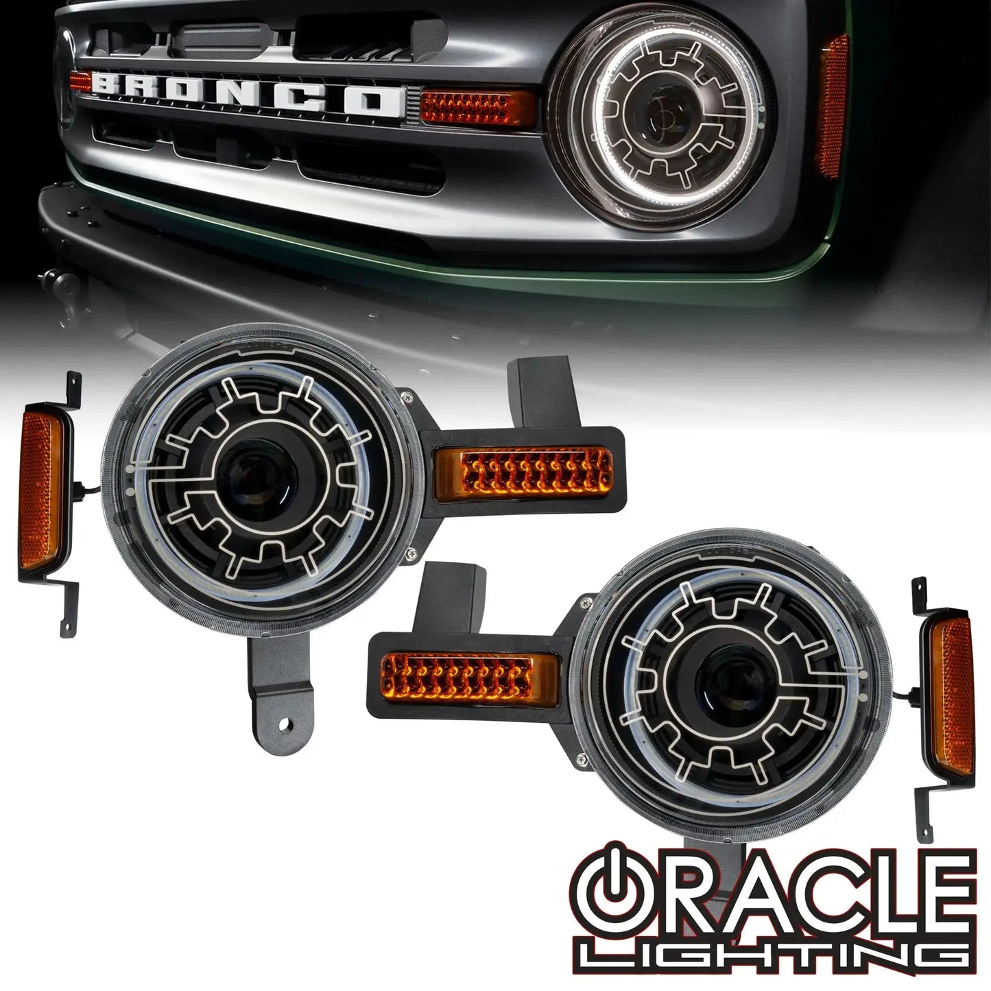ORACLE Lighting Oculus™ Bi-LED Projector Headlights for 2021+ Ford Bronco - Heated Lens by ORACLE Lighting