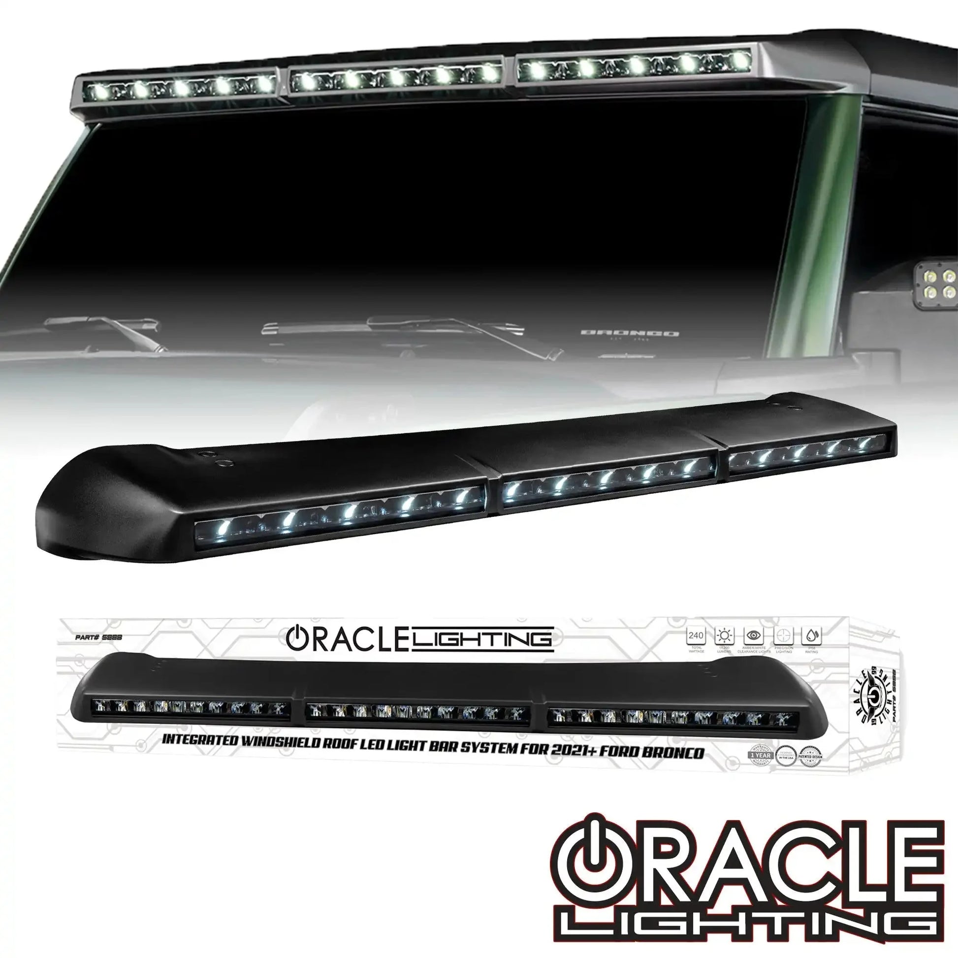 Ford Bronco Integrated Roof LED Light Bar | ORACLE 18,000 Lumens 240W by ORACLE Lighting