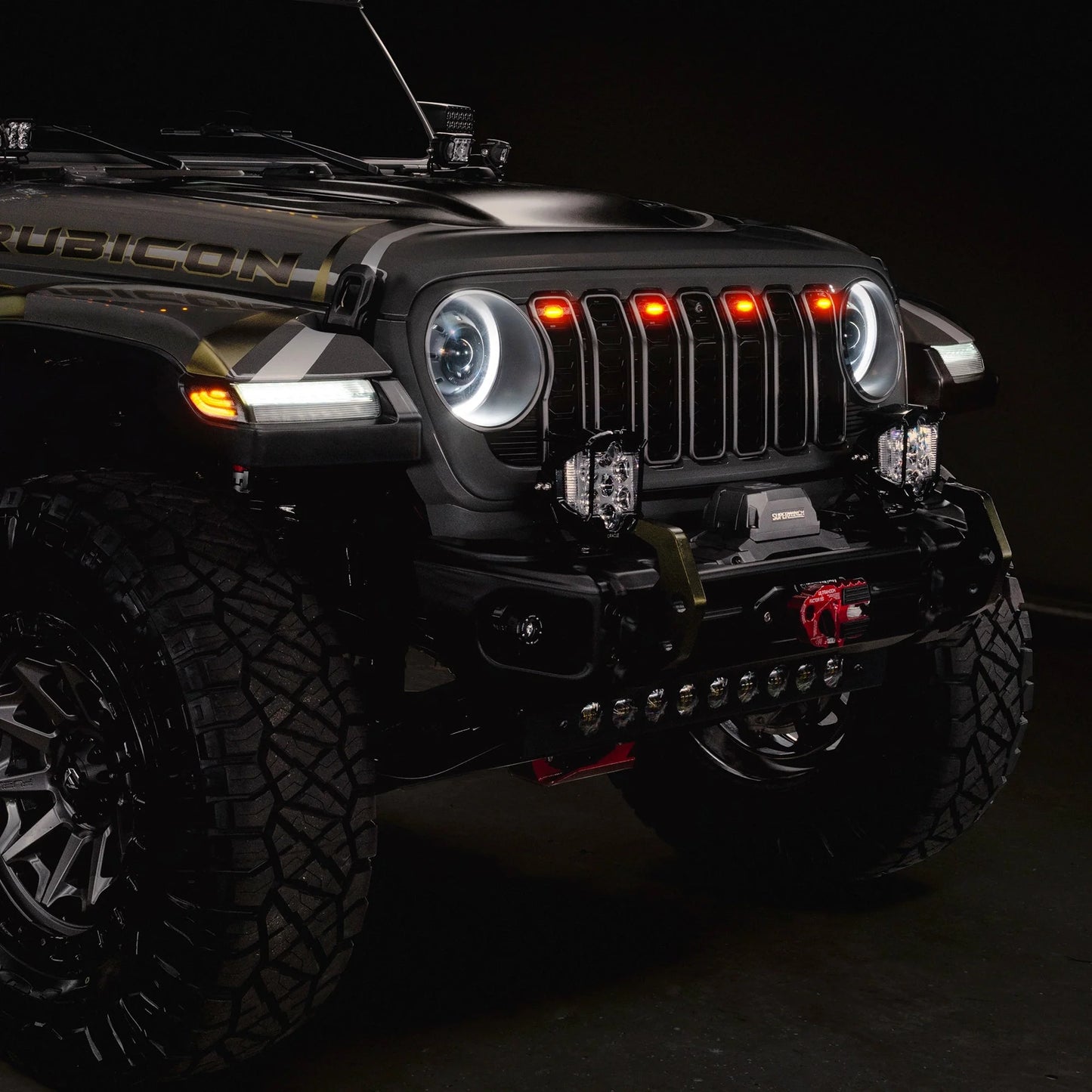 2024+ Jeep Wrangler JL/ Gladiator JT Pre-Runner Style LED Grill Light Kit by ORACLE Lighting
