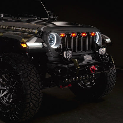 2024+ Jeep Wrangler JL/ Gladiator JT Pre-Runner Style LED Grill Light Kit by ORACLE Lighting